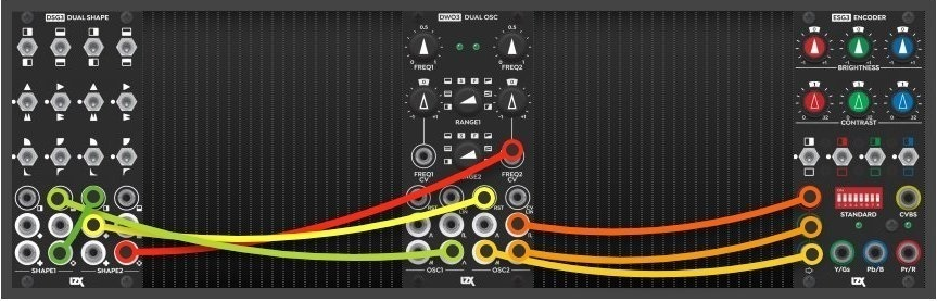 Color Oscillator patch diagram