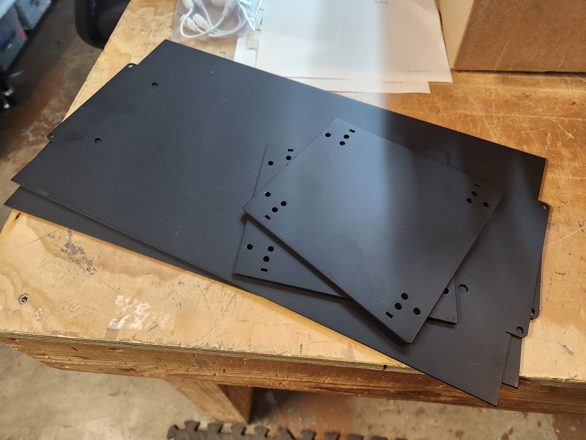 Sheet metal panels for a new EuroRack enclosure