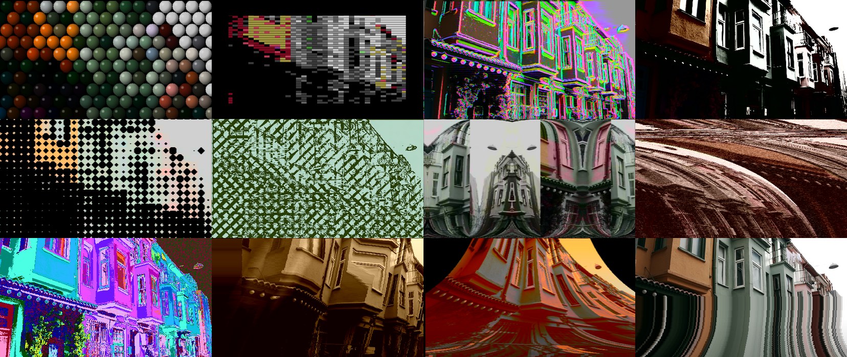 Twelve of the new programs, one photograph
