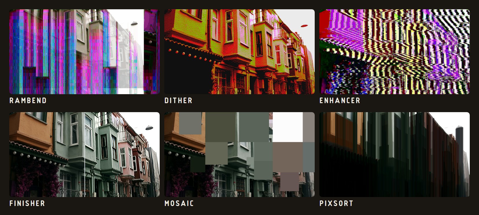 Teletect Toolkit: six programs, one photograph