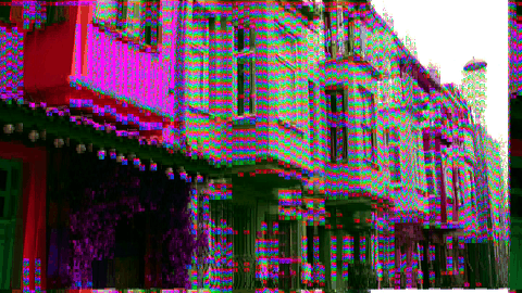 Neon Etch preset in motion