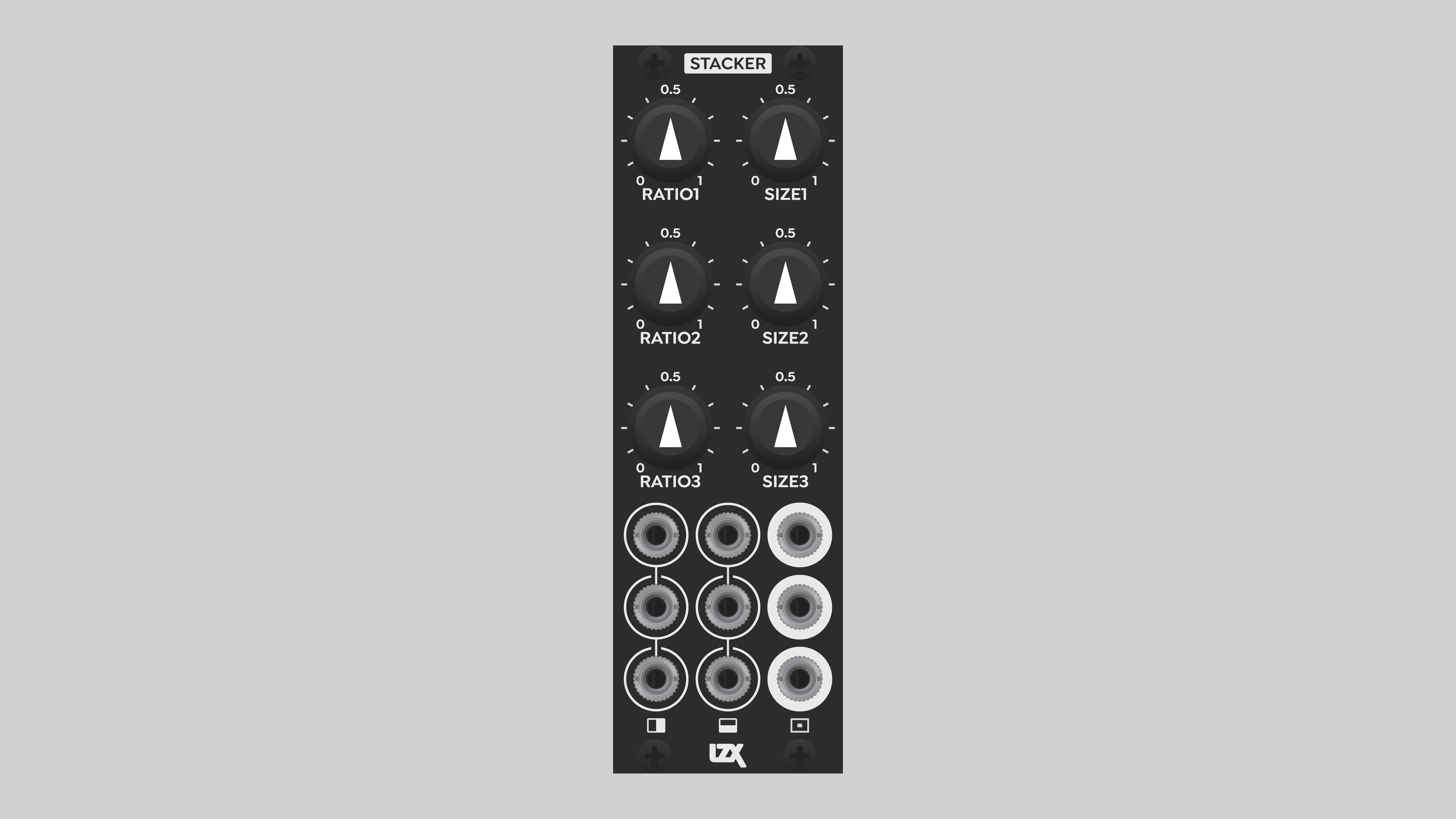 Stacker front panel